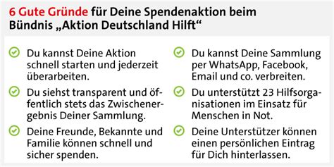 Spendenaktionen: Gute Ideen für den Aktion Deutschland Hilft.